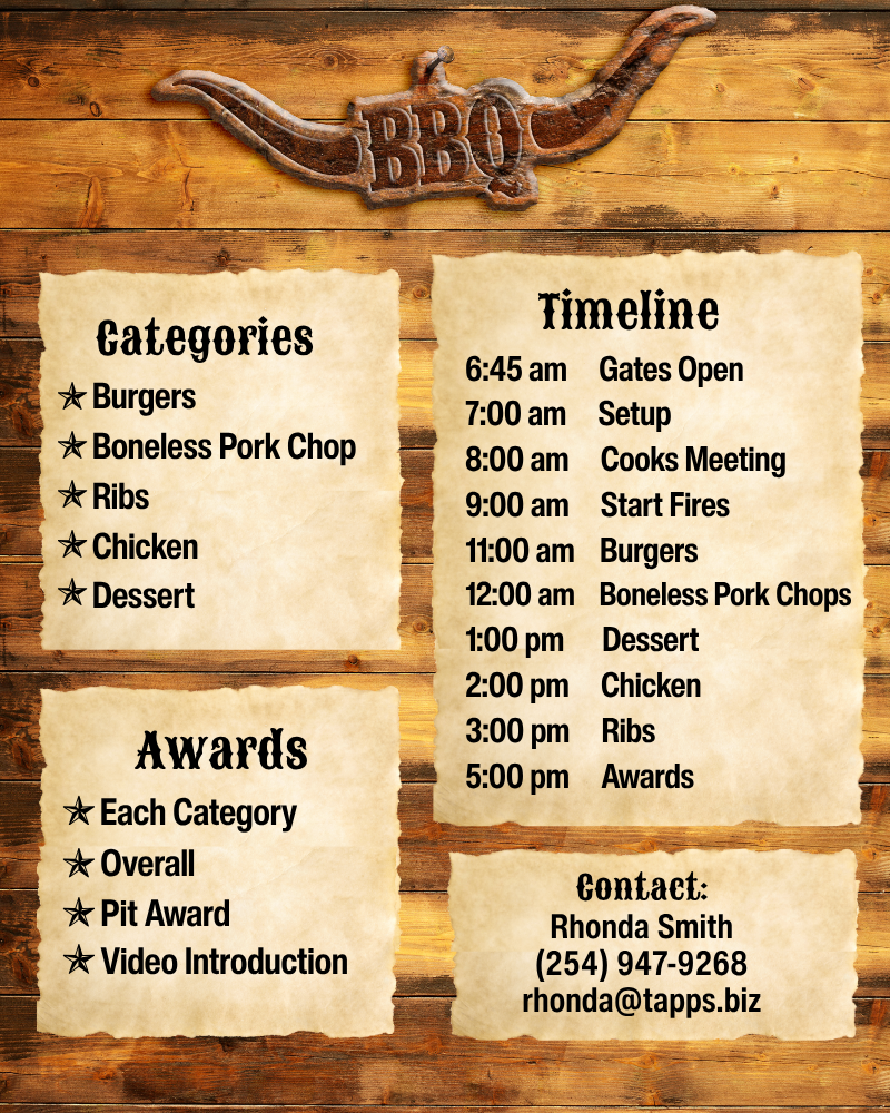 2027 BBQ Info